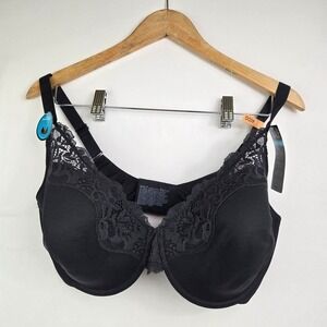 Bali lace women's size 40DD one smooth u comfort lace Underwire bra black